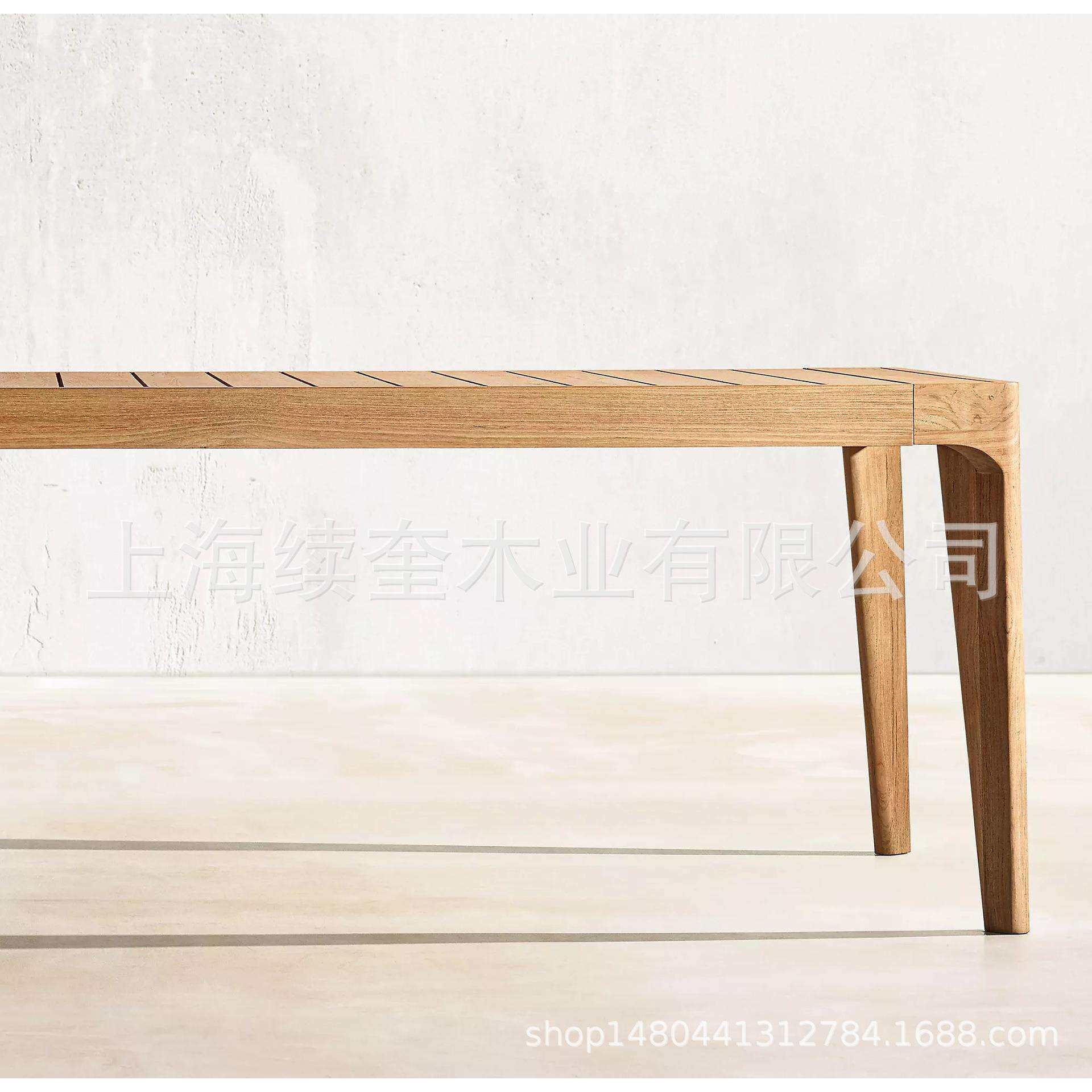RH美式实木长餐桌椅家具民宿设计师外贸出口跨境电商亚马逊供应商