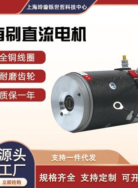 油泵环卫车直流马达电机12v24v2200W铜机芯汽车尾板液压动力单元