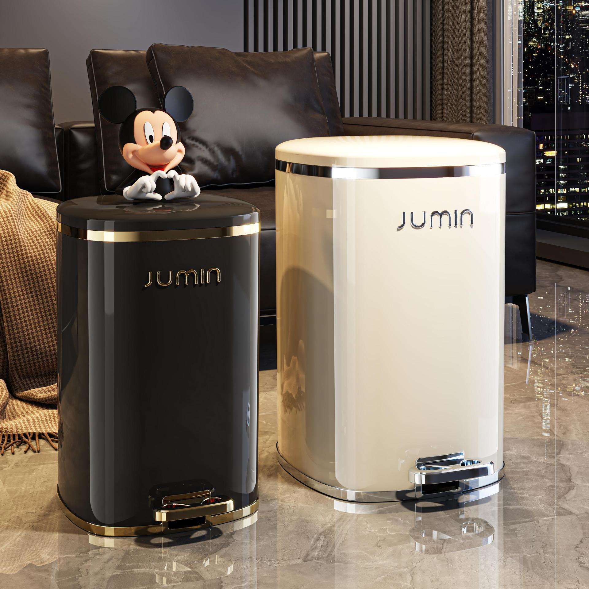 脚踏带盖大号垃圾桶2024新款客厅卫生间厕所厨房垃圾桶高颜值家用