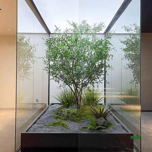 仿真橄榄树大型落地仿生绿植室内外景观装饰橱窗造景植物假树北欧