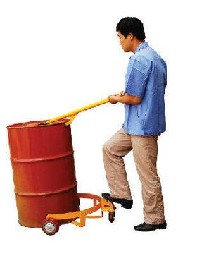 厂家直销 虎力DC500低放型油桶搬运车 手动油桶搬运车