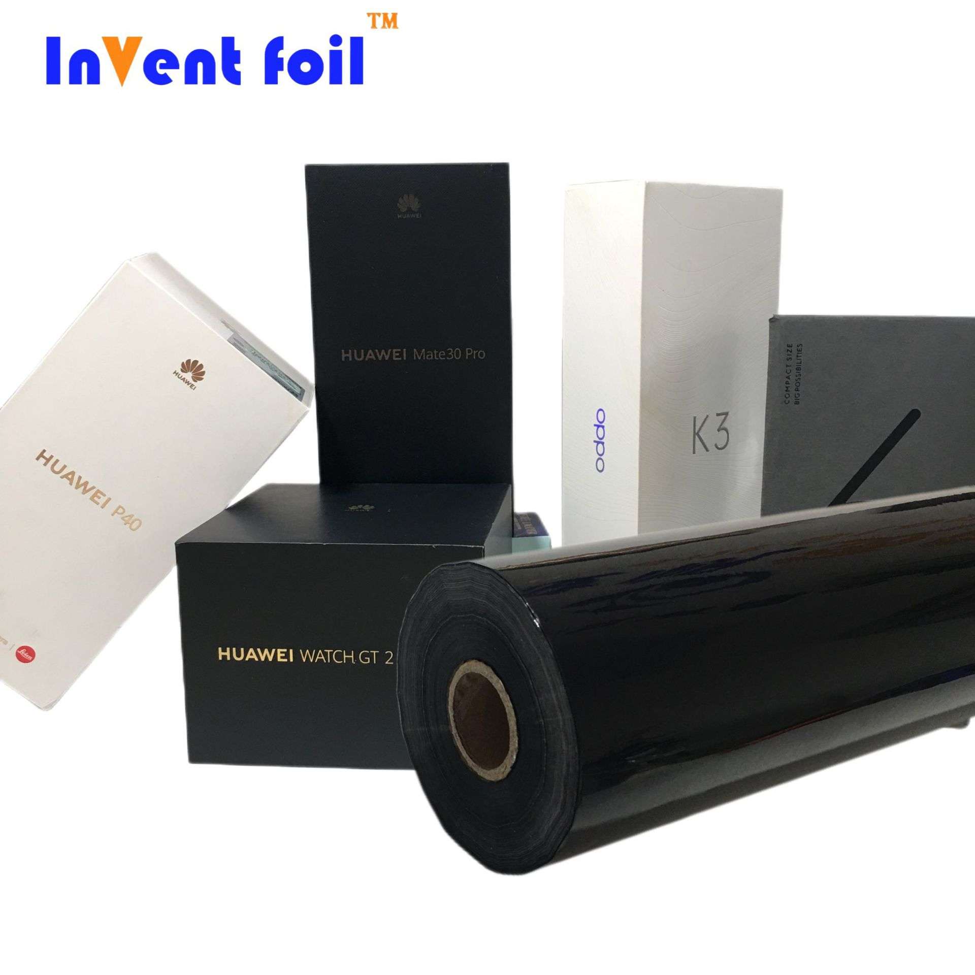 INVENT FOIL纯黑色烫金膜触感油烫印性广不掉金电化铝烫金纸