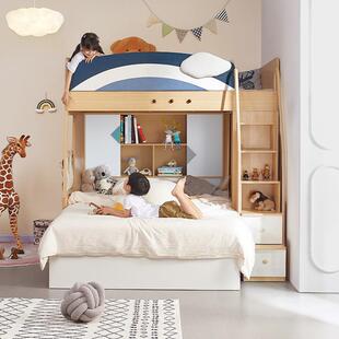 互不干扰姐弟床交错式上下床组合双层床小户型二胎儿童错位上下床