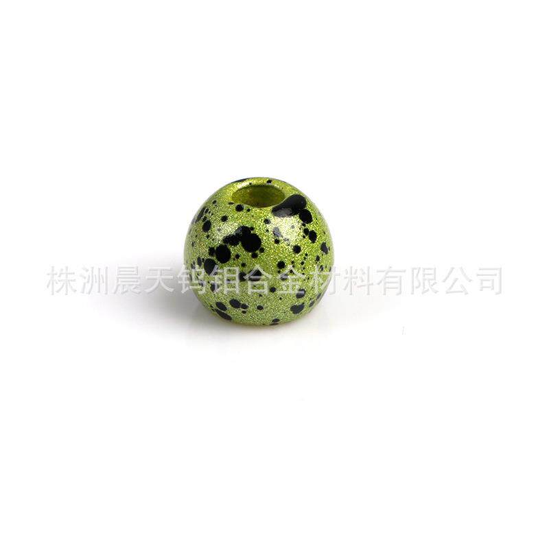 6.4mm若虫飞蝇钓毛钩用孔珠飞蝇钩饰品等配件用铜材质孔珠