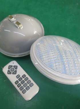 灰色PAR56 可替换灯杯PAR56嵌入式泳池侧壁灯 12W 18W 24W 36W54W