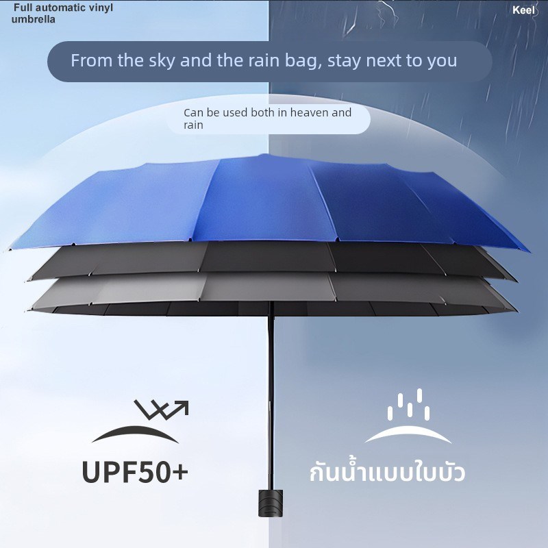 【下单立减3h0】十二骨超大号雨伞大号男女商务3人4人晴雨两用