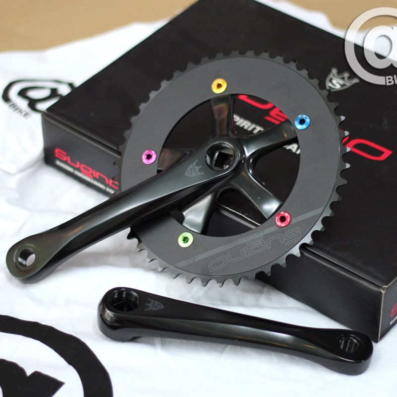 @自行车固g定齿轮2012杉野酷信使曲柄黑色46t