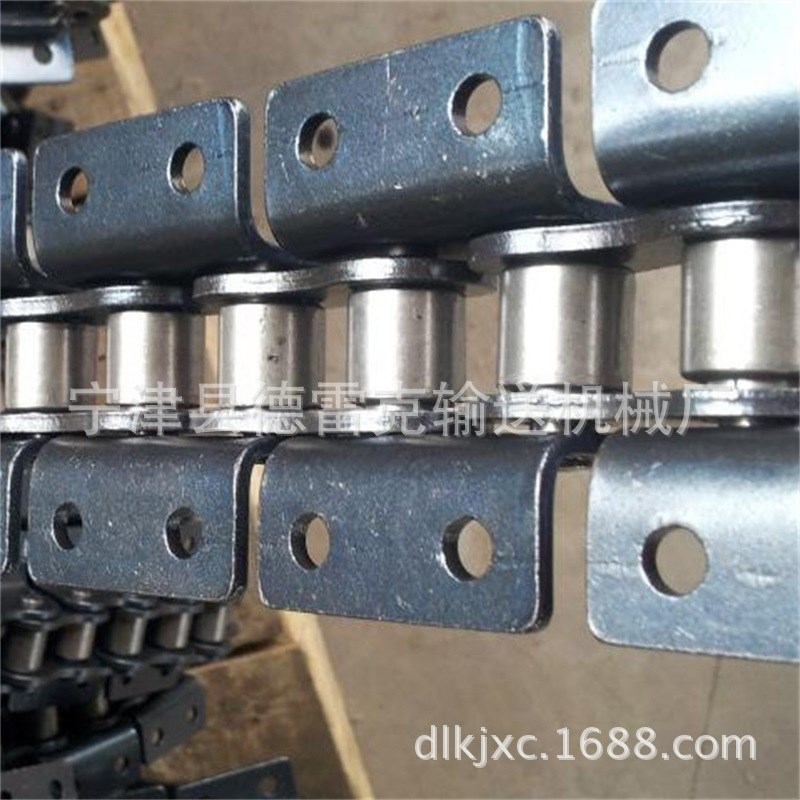 32A单侧双孔弯板链条 生产短节距滚子M弯板链工业传动输送链条