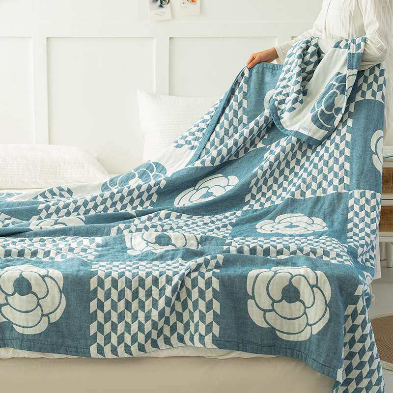 全棉纱布毛巾被沙发巾多层纯棉纱布毛巾被毯子毛毯盖披肩毯午睡毯