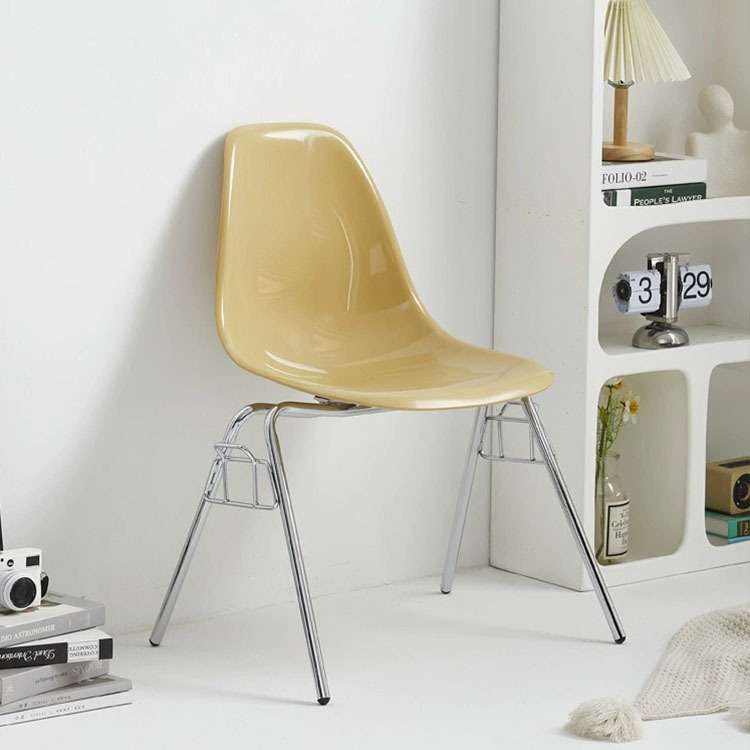 奶油风餐椅简约现代家用网红椅创意样板间咖啡奶茶店餐厅办公椅子