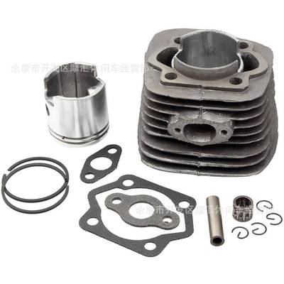 80CC自行车改装配件 二冲程发动机缸筒缸体活塞环垫片全套4.7CM