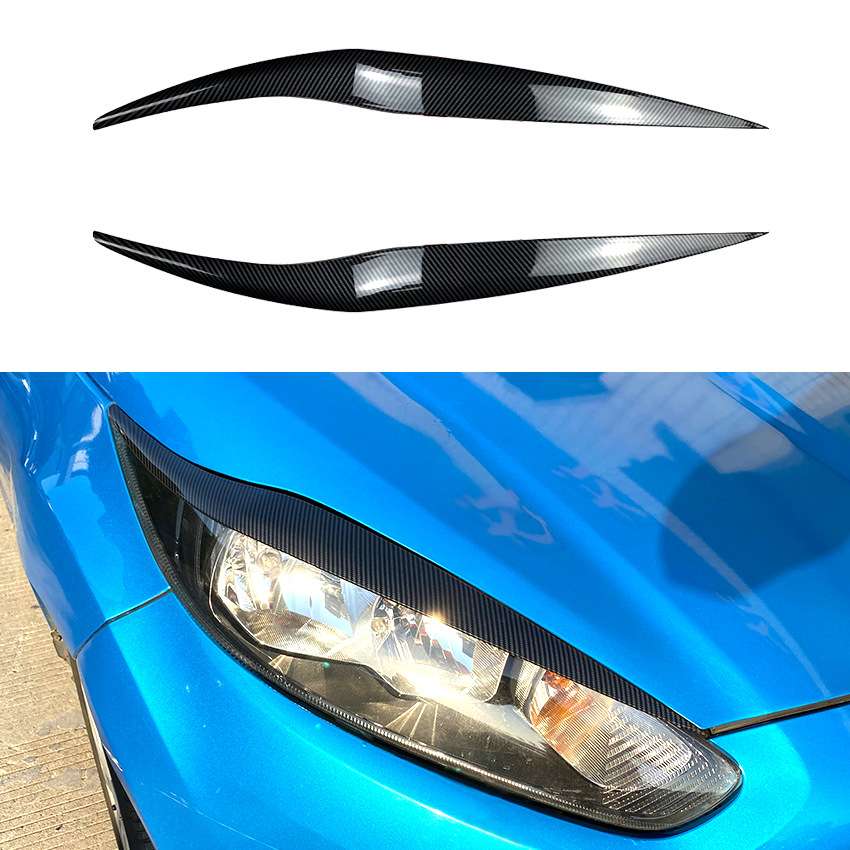 适用福特嘉年华 Fiesta MK6.5 2013-2017前大灯灯眉外饰车贴改装
