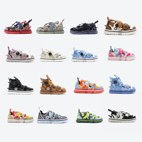 OETZI冰人奥兹丑萌鞋男款机甲鞋厚底低帮鞋小众潮牌秋冬新款鞋