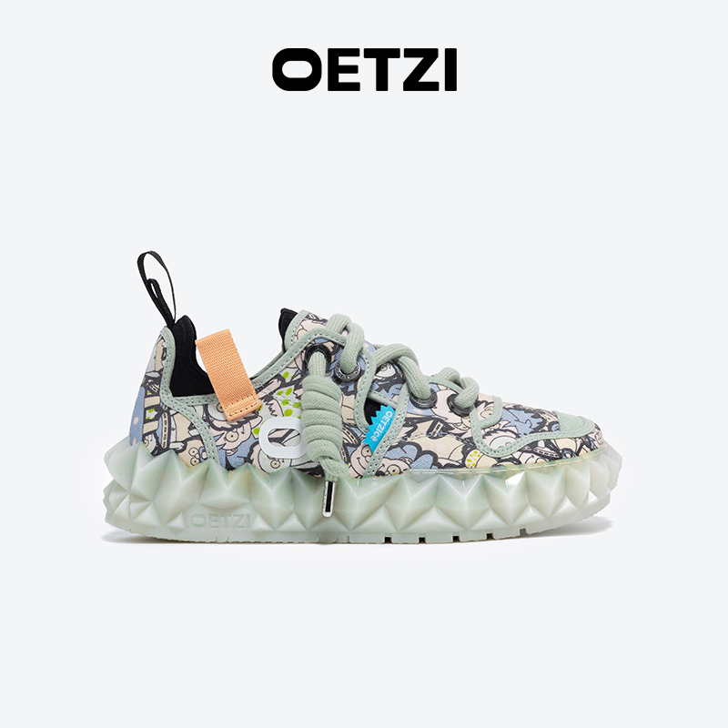 OETZI冰人奥兹丑萌帆布鞋冰山果冻高帮鞋