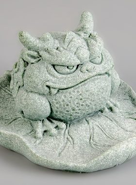 茶宠摆件景观桌面招财金蟾客厅鱼缸蟾蜍造景砂茶桌创意石装饰品青