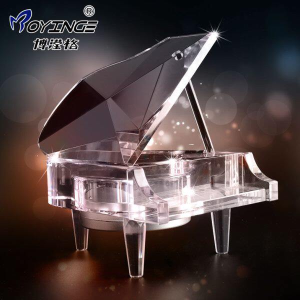 水晶钢琴音乐盒生日礼物八音盒送女友情人节创意礼品定制闺蜜结婚