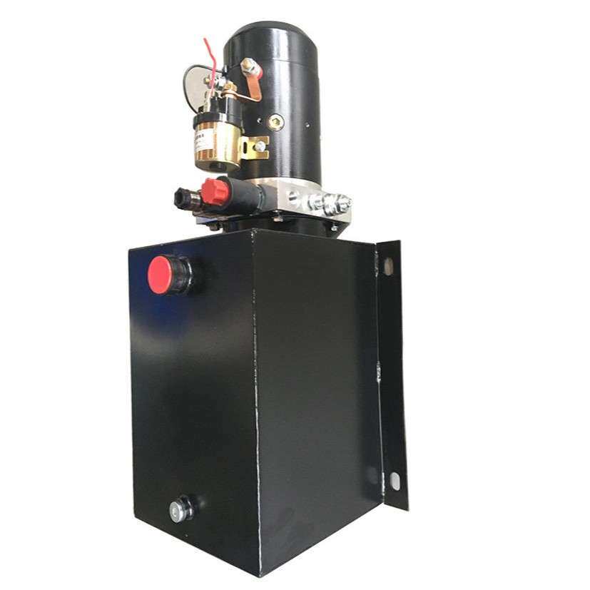 自卸拖车动力单元液压泵齿轮泵直流电机12V24V 恩荣液压直销