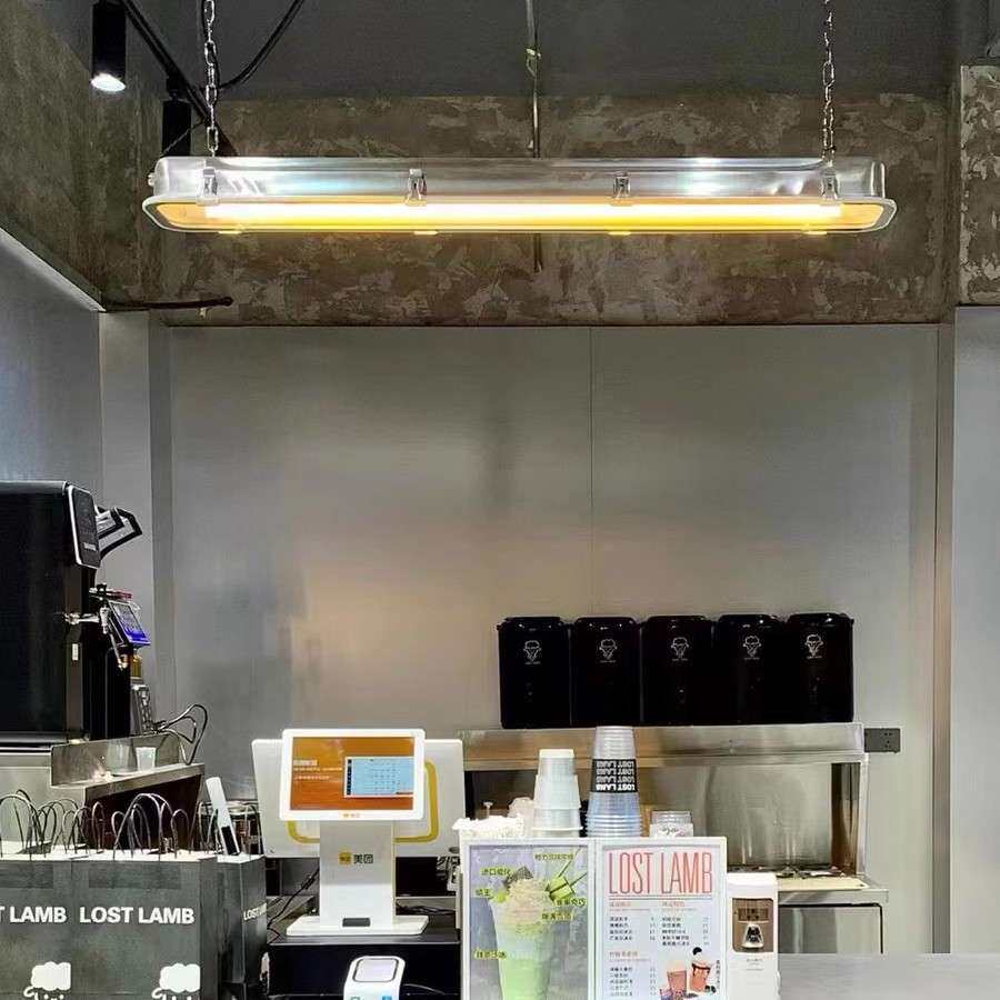 长条灯工业风吊灯复古餐厅酒吧工作室美式吧台不锈钢咖啡店灯具