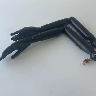 女模特展示道具配件实木弹簧手臂可弯曲男女通用手臂活动关节手掌