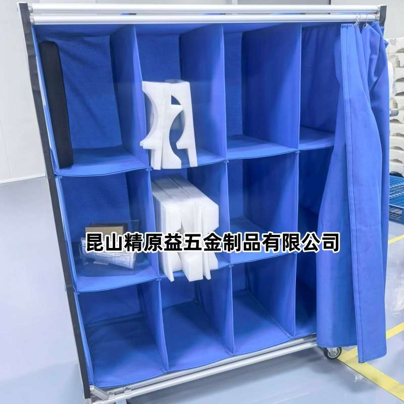新品布袋车灰色绒周转车汽车内饰件用布袋料架多层隔档门帘帆布车