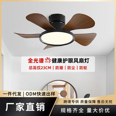 吸顶风扇灯2024年新款卧室餐厅小吊扇阳台过道玄关小户型风扇吊灯