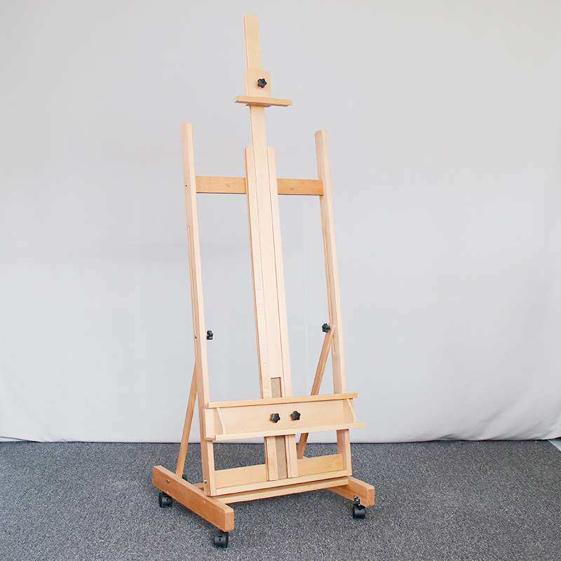 木扎特楼盘广告公司架子可调节折叠油画架木制展示画架画框实木