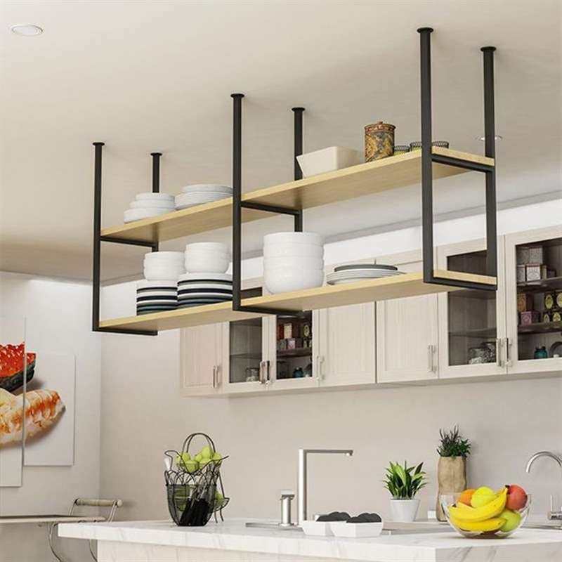 木板厨房吧台吊架置物架餐厅铁艺吊柜金属吊装吊顶悬挂酒架,3C数码配件,USB灯,淘宝优惠券,粉丝福利购,淘宝优惠卷