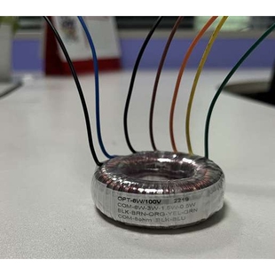 50W-W-25W-12.5W/100V 0-4欧- 8欧微型环形音频变压器小环形变压