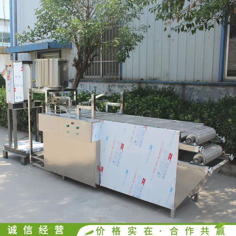 家用做豆腐皮的成套设备一人即可操作的全自动豆腐皮机投资创业
