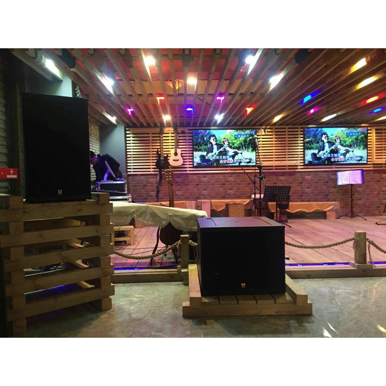 专业舞台音响音箱 双15寸户外音箱广场演出音箱 全频ktv音响一对