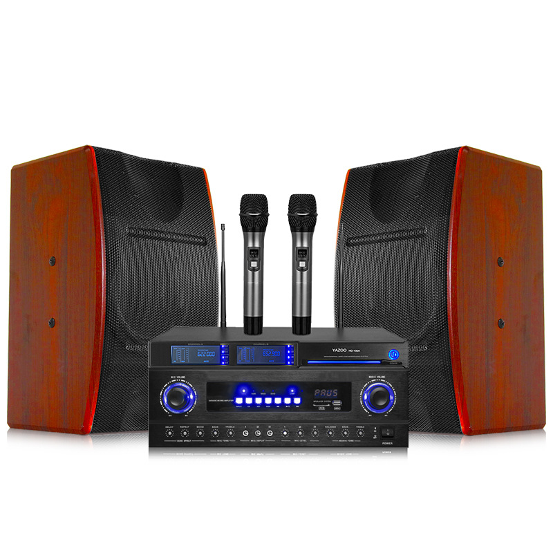 厂家直销8寸专业家庭KTV音响套装会议舞蹈室卡拉OK家用卡包音箱