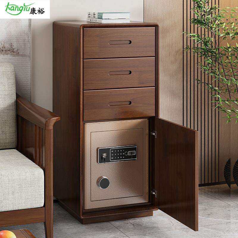 实木床头柜保险箱一体家用小型简约保险柜卧室智能床边储物柜,电子元器件市场,其它元器件,淘宝优惠券,粉丝福利购,淘宝优惠卷