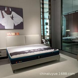 意式 双人床婚 极简布床现代简约主卧床猫抓布软床高端大气设计师款