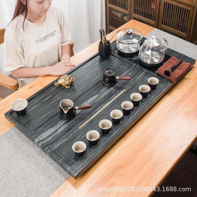 整块乌金石茶盘套装全自动上水茶台烧水壶一体电磁炉家用茶海刻字,电子元器件市场,其它元器件,淘宝优惠券,粉丝福利购,淘宝优惠卷