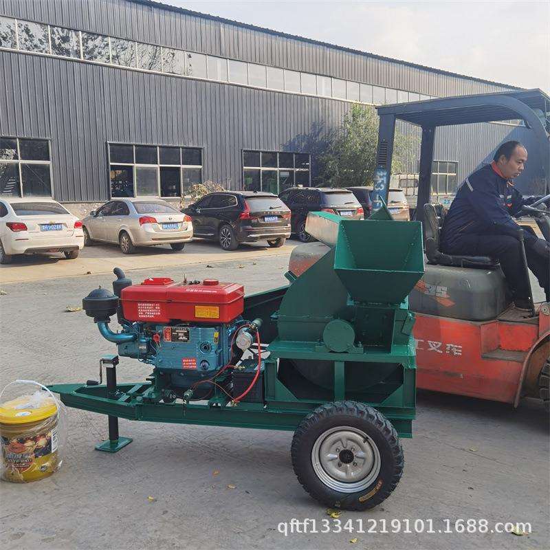 600型木材树枝干盘式削切片机 原木打木片机 柴油驱动木材削片机