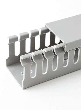 武汉PVC灰色塑料行线槽配电柜方形阻燃走线槽PXC3明装工业配线槽