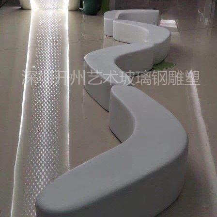 深圳厂家直销玻璃钢公园广场购物中心休闲椅雕塑园林景观座椅美陈