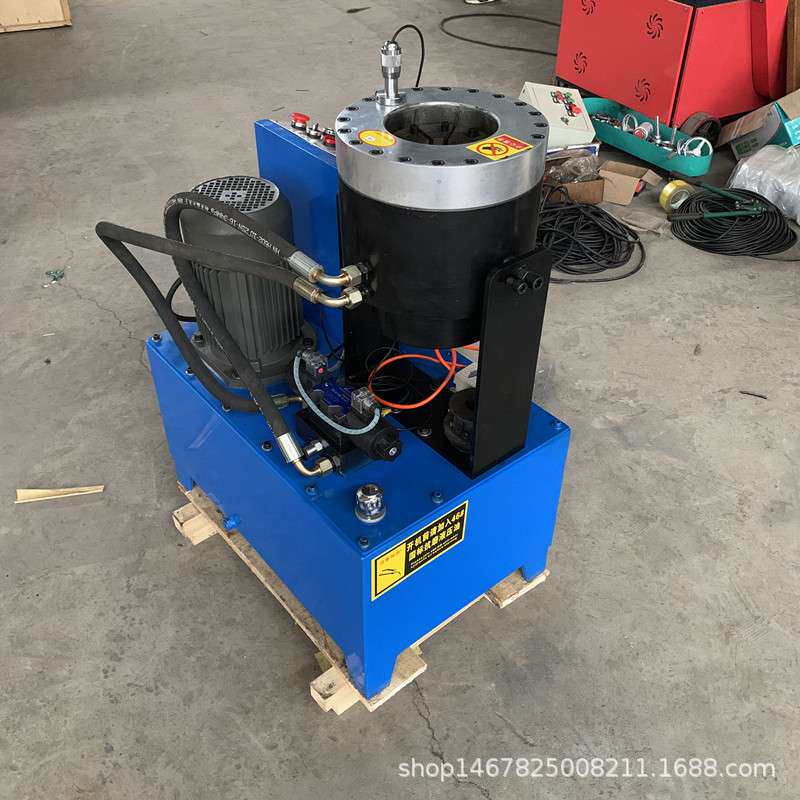 钢管缩管机立卧两用高压油管缩口液压钢管缩头机高压油管扣压机
