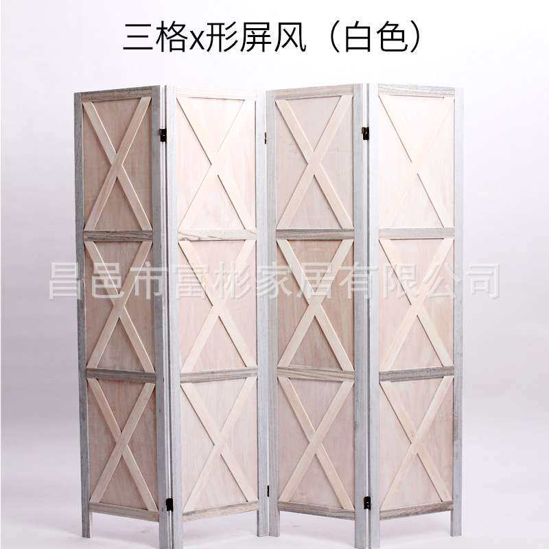 【新品屏风】实木格子竹编装饰屏风隔断墙木格栅玄关客厅折叠移动