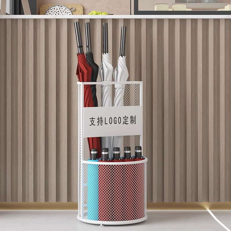北欧雨伞架简约收纳商用酒店商场门口放伞桶家用轻奢LOGO酒店民宿