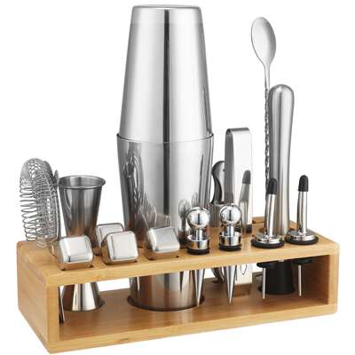 调酒器套装入门雪克杯全套家用手摇不锈钢壶工专业鸡尾酒调酒器具