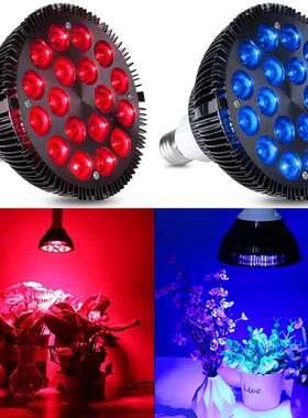 外贸货源 PAR38 红外理疗灯 红光蓝光18W 36WLED植物生长补光射灯