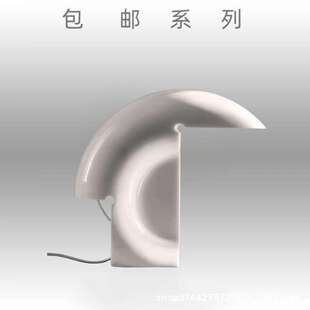 意大利Flos Biagio 台灯卧室设计师经典款白色树脂雕刻装饰氛围灯