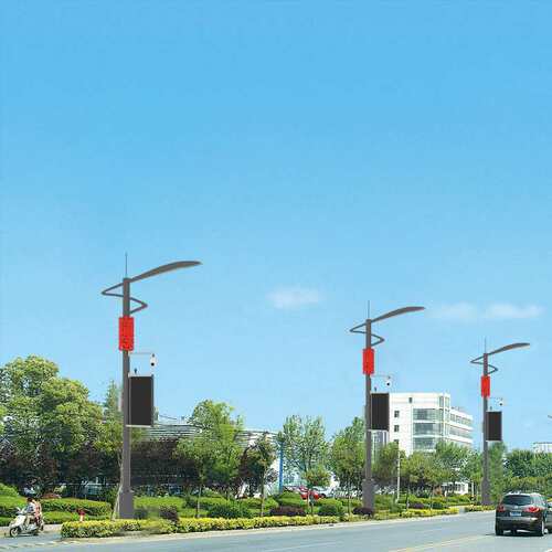 户外庭院市政道路照明灯具综合多用途6米智慧多杆合一防水led路灯