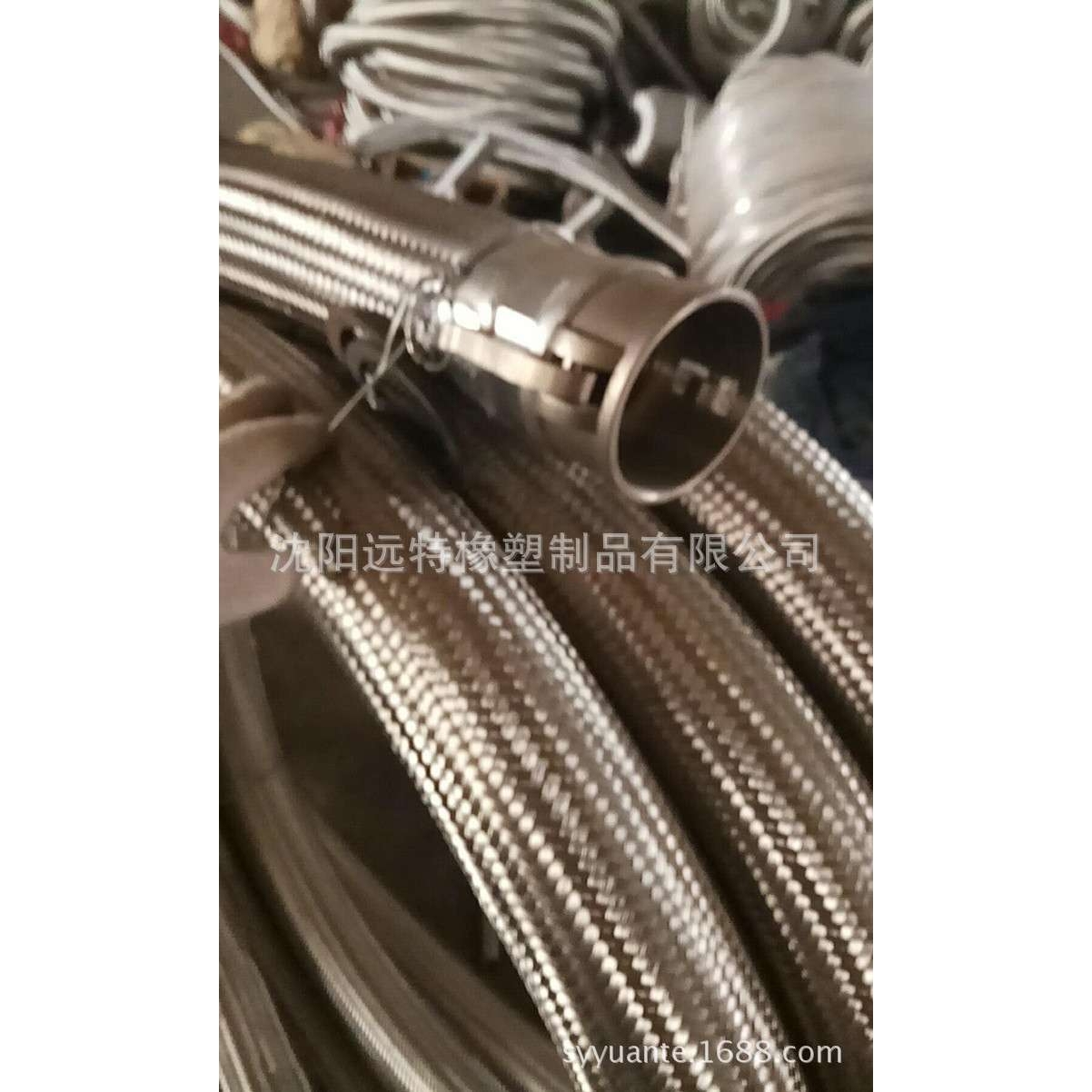 DN76耐高温快速接头式金属软管，槽罐车卸料不锈钢编织波纹软连接
