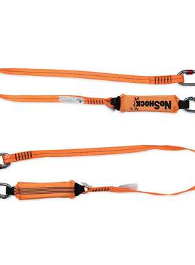 代尔塔 504208 单小钩减震带 高空作业电力建筑户外防坠落安全绳