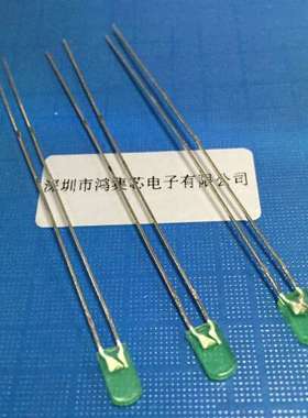 超长脚2X4X7mm绿发绿色加长脚68mm扁形墓碑直插LED灯珠发光二极管