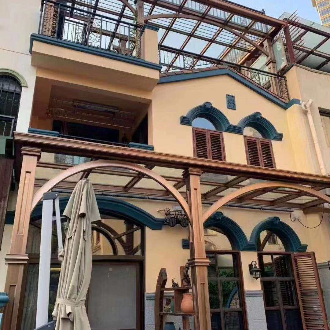 欧式阳光房铝合金 小区户外遮阳 酒店别墅屋顶天台隔音抗风玻璃房