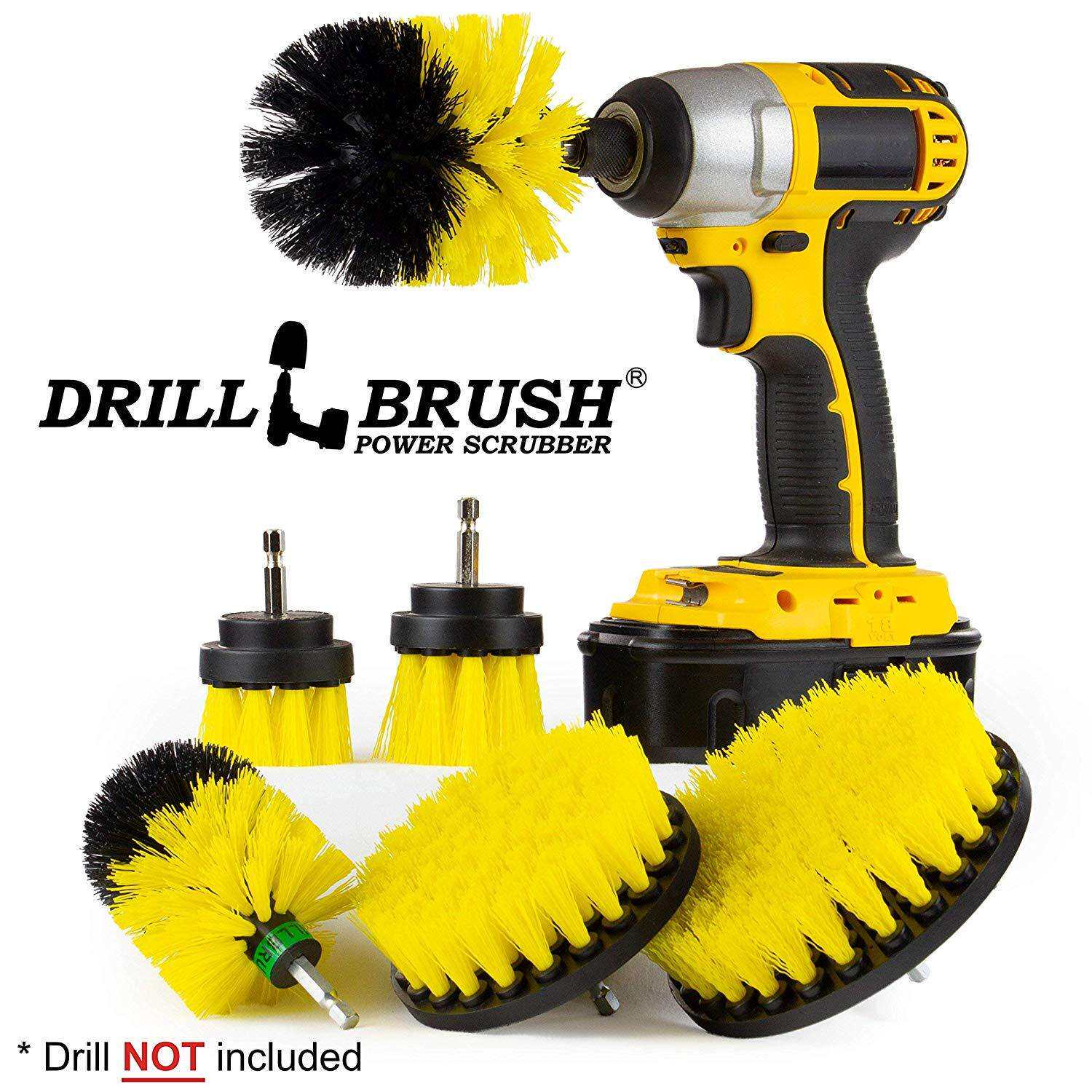 跨境热销电钻刷头套装除污洗地汽车轮毂刷厨卫清洁刷圆盘刷六角螺 - 精选便民百货店的小店40出品