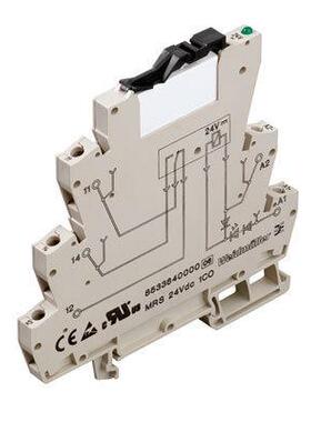 魏德米勒 MRS 230VAC 1CO 端子继电器 超薄继电器 8556020000